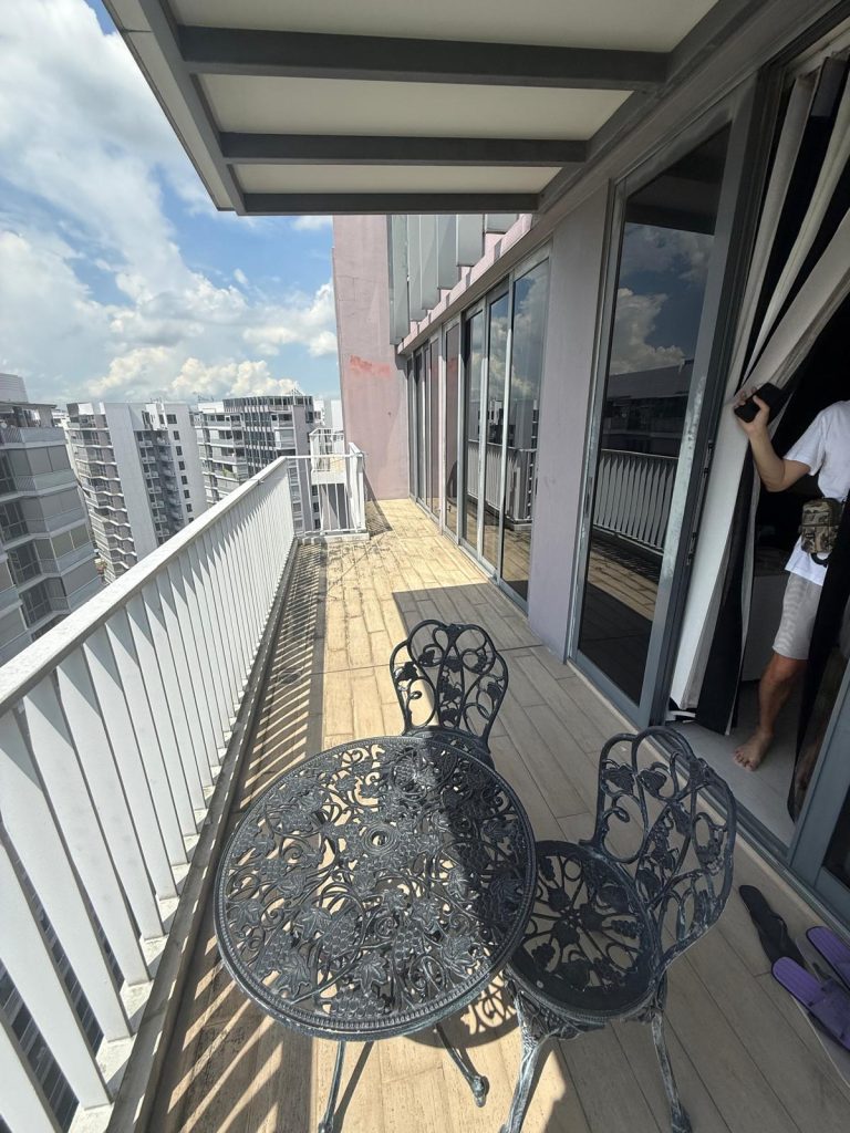 window door frame repainting discolouration singapore